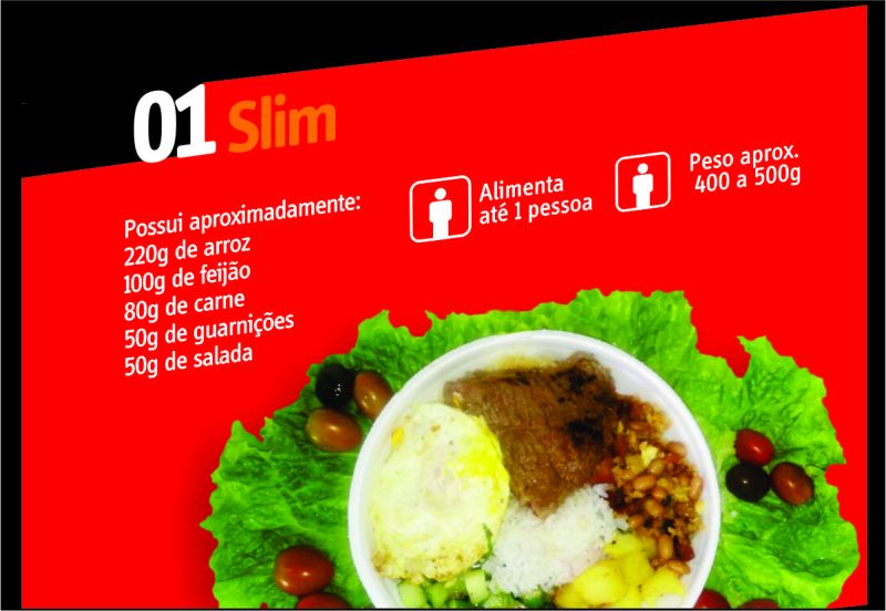 Opções de marmita 